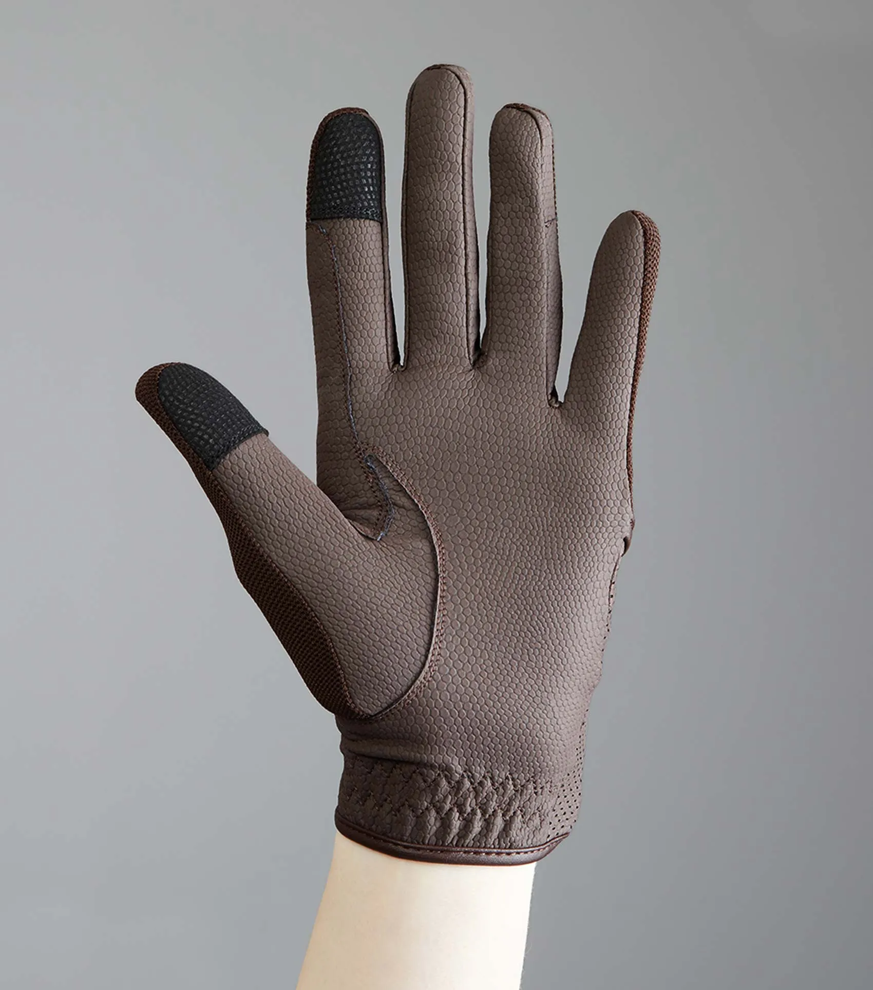 Presa Mesh Riding Gloves Brown