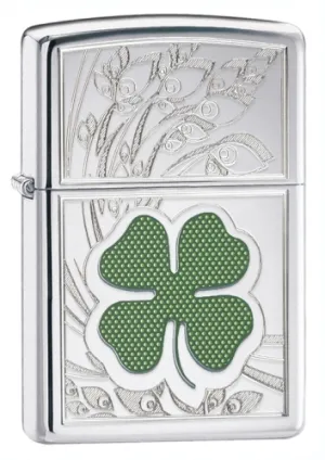 Printed Shamrock High Polish Chrome