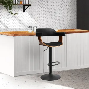 PU Leather Bar Stool w/ Armrest & Gas Lift - Artiss