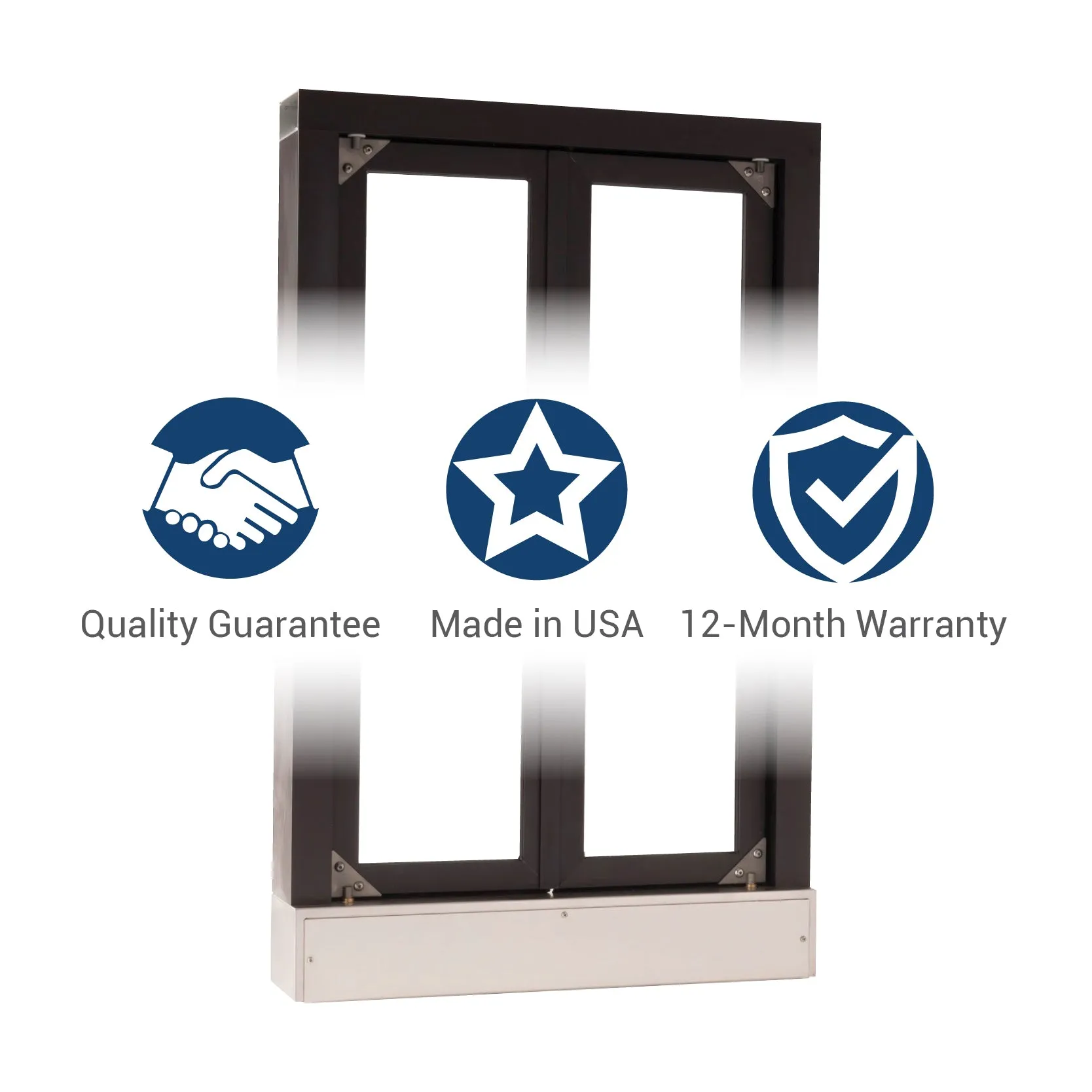 Quikserv Manual Bi-Fold Transaction Window | CSE-QS-CM-1