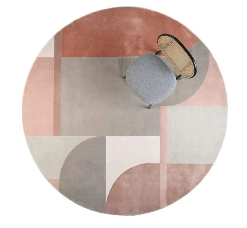 Round rug HILTON pink