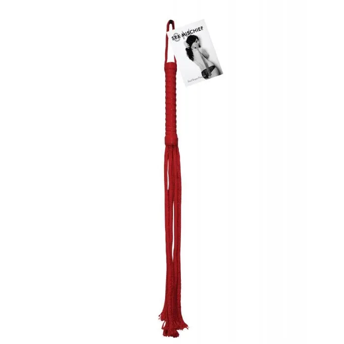 S&M - Sex and Mischief Rope Flogger (Red)