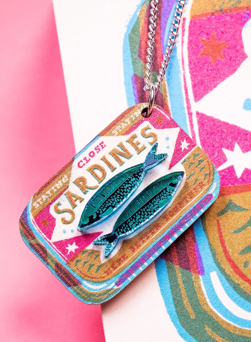 Sardine Tin Pendant