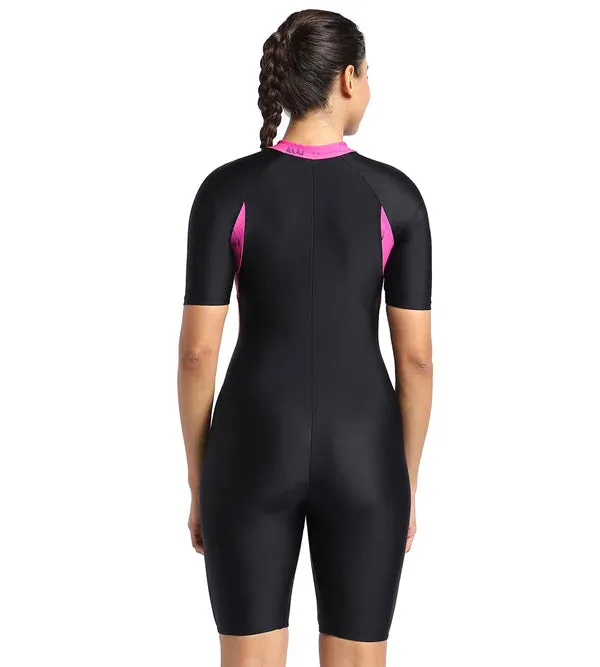 Womens Endurance Essential Printed Panel Kneesuit Swimwear by Speedo