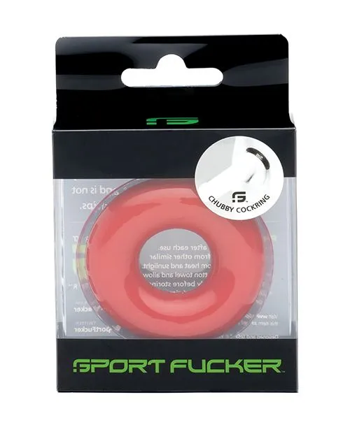 Sport Fucker Chubby Cockring (Red)