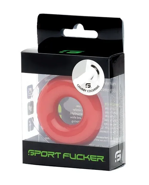 Sport Fucker Chubby Cockring (Red)