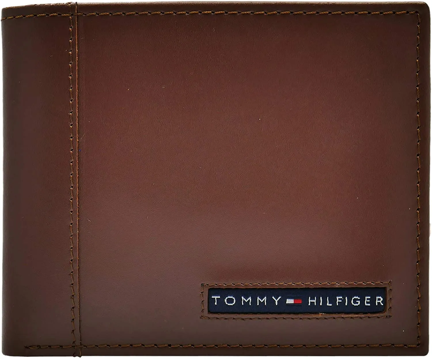 Tommy Hilfiger Men's Leather Slim Bifold Wallet with 6 Credit Card Pockets and Removable ID Window