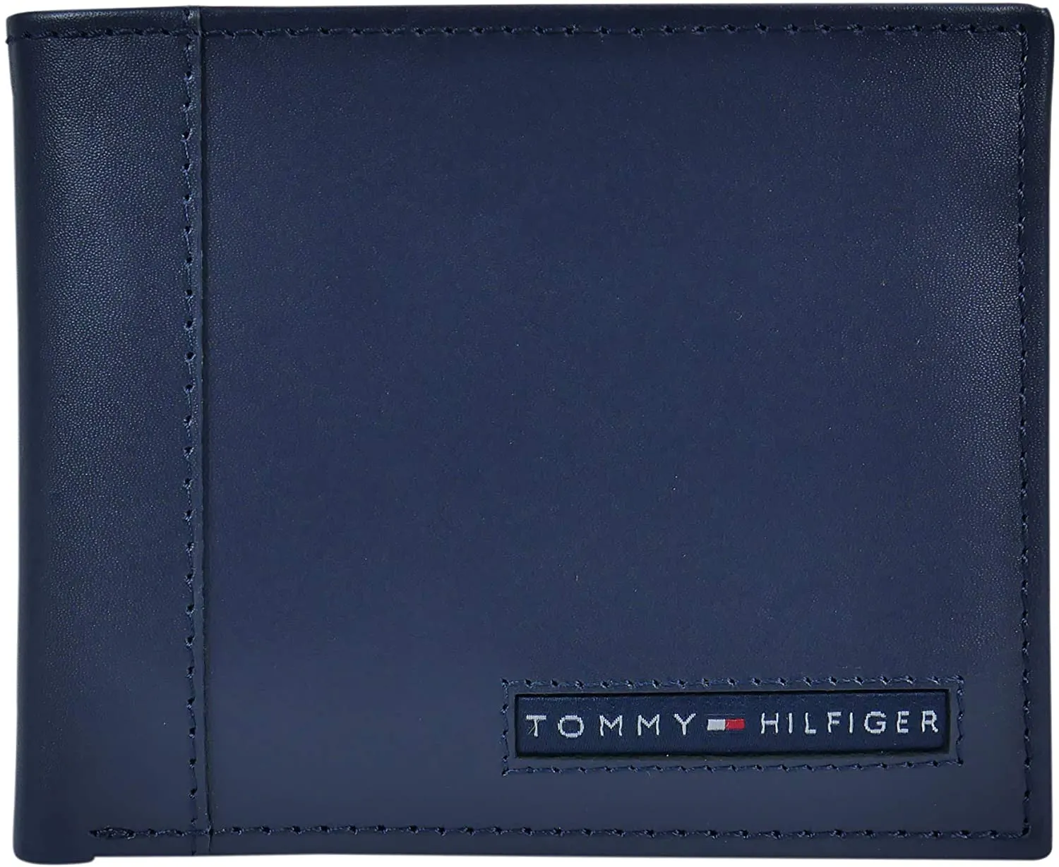 Tommy Hilfiger Men's Leather Slim Bifold Wallet with 6 Credit Card Pockets and Removable ID Window