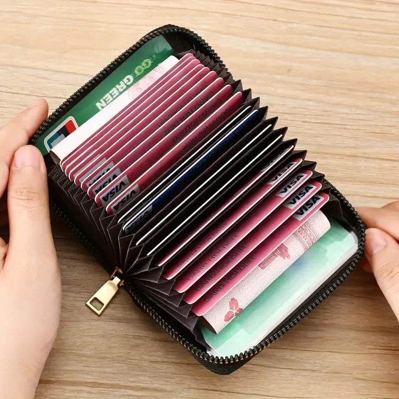 Zipper Around Credit Card Holder